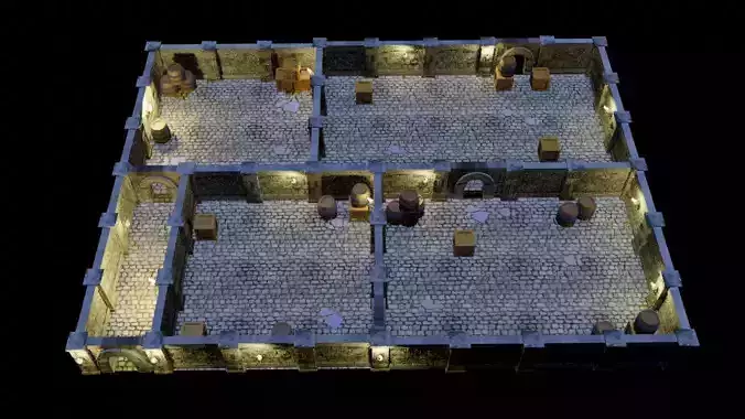 Game Ready Modular Dungeon 