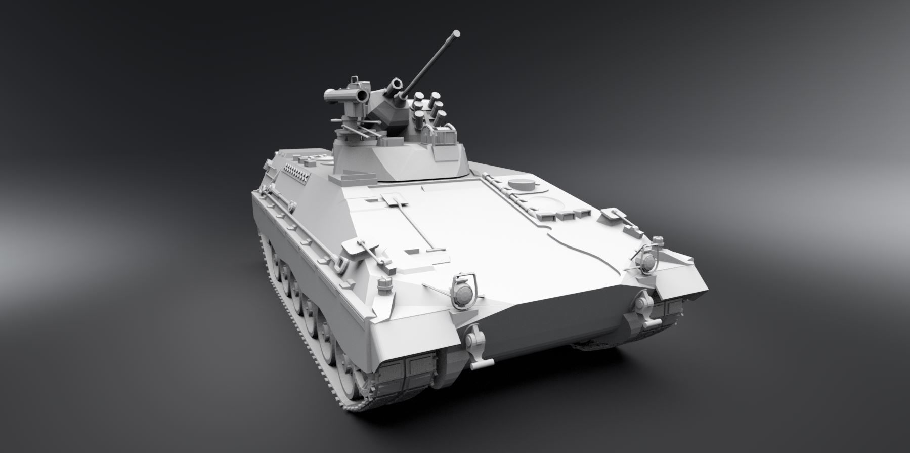 Marder IFV Scale model 3D print model_4