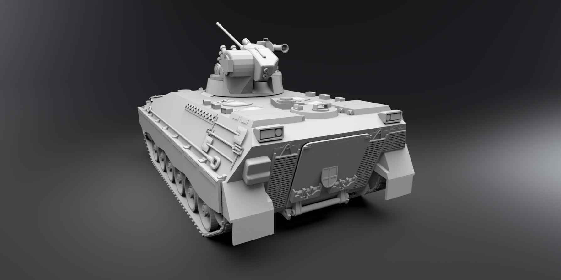 Marder IFV Scale model 3D print model_2