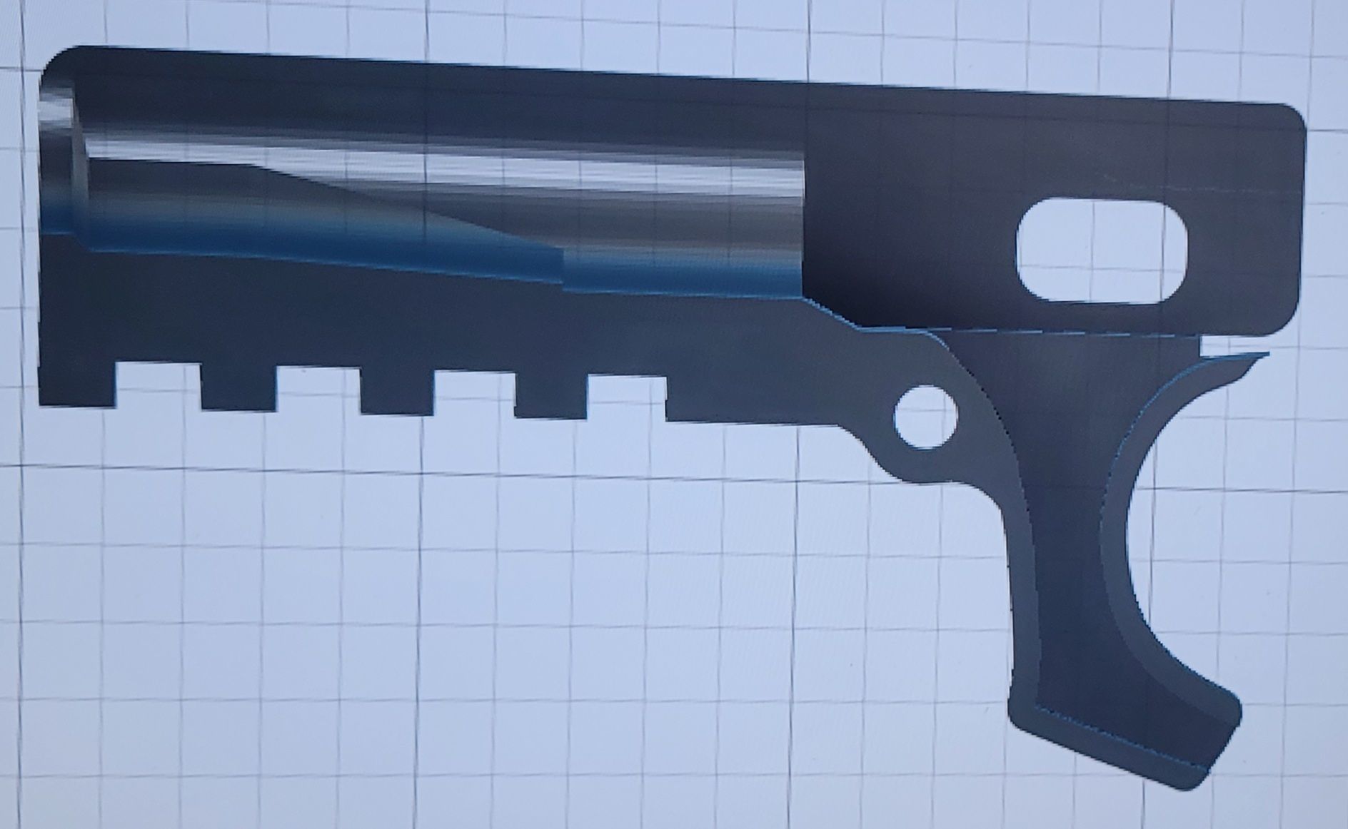 Picatinny Rail Mount For Beretta M9 92F Airsoft Gun 3D print model_2