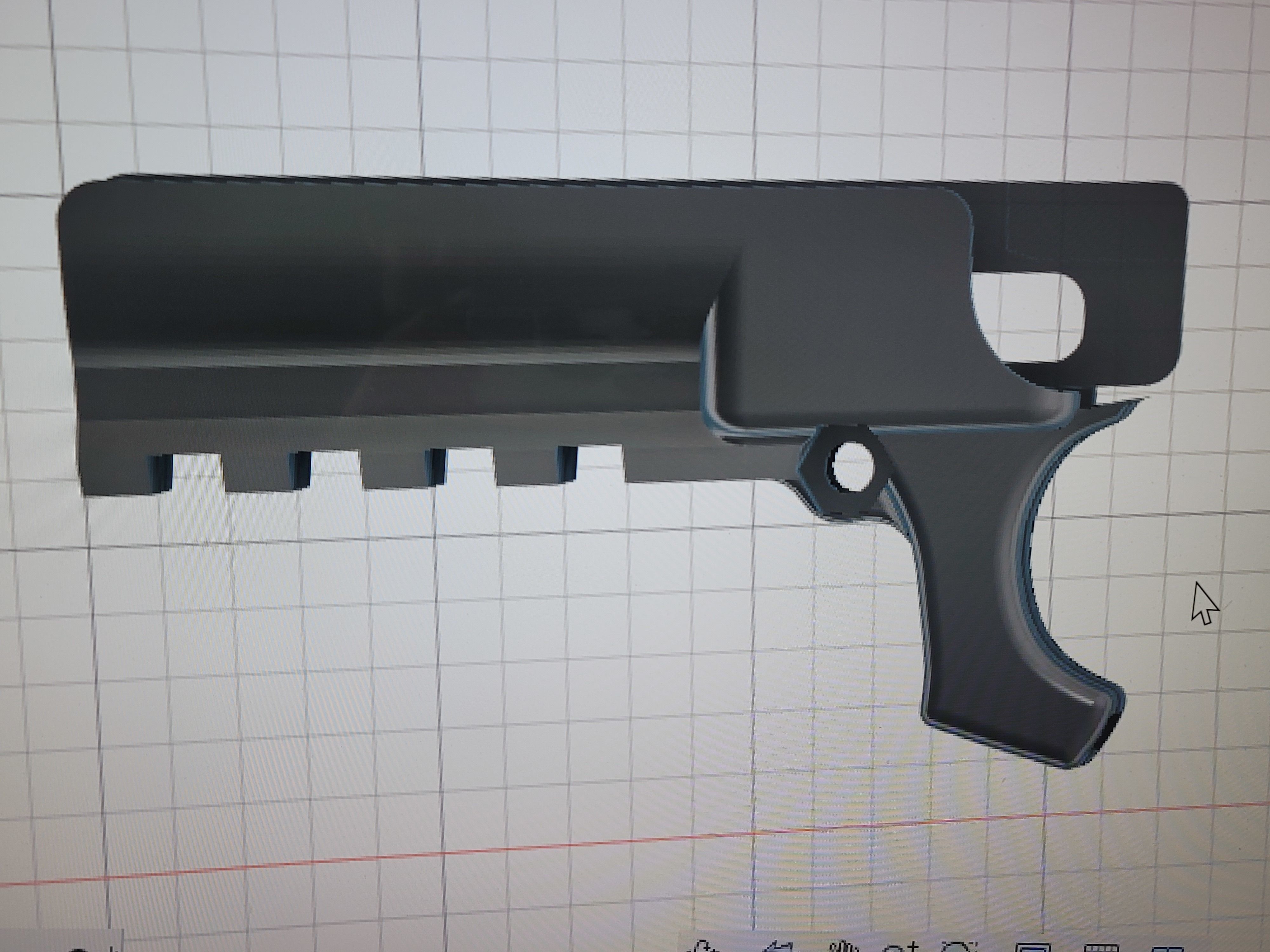 Picatinny Rail Mount For Beretta M9 92F Airsoft Gun 3D print model_1