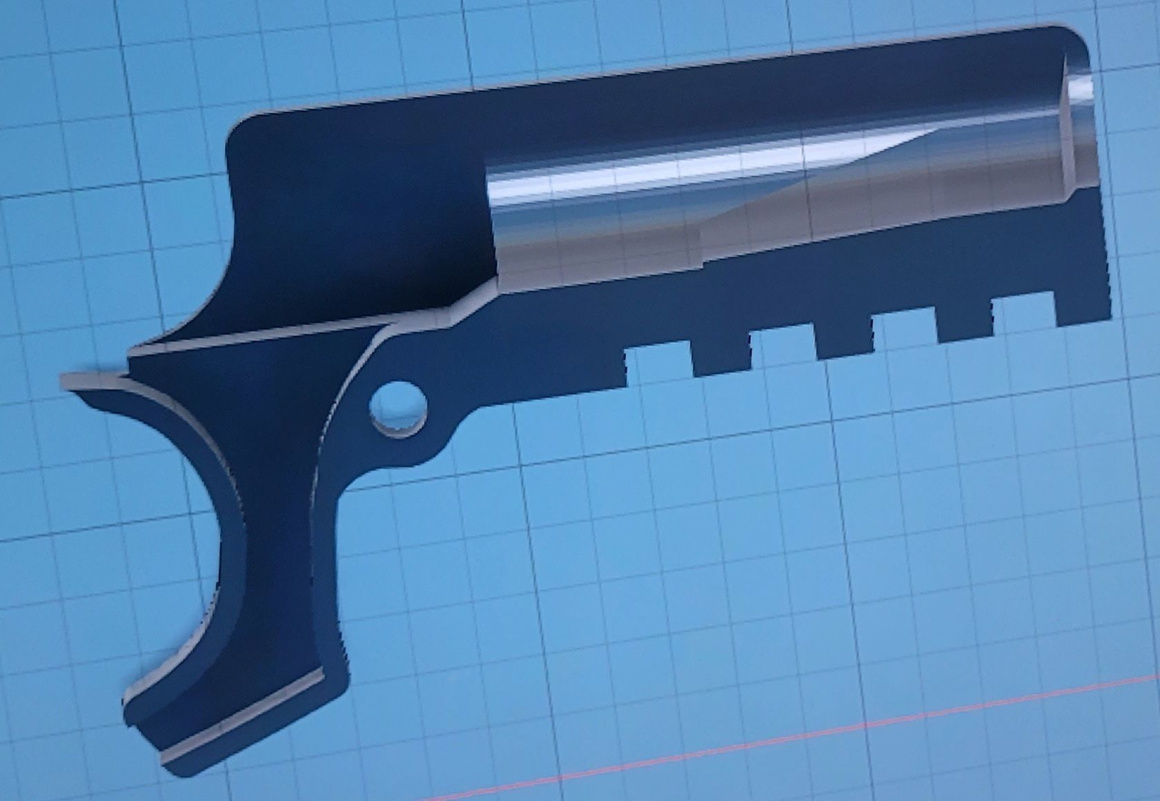 Picatinny Rail Mount For Beretta M9 92F Airsoft Gun 3D print model_3