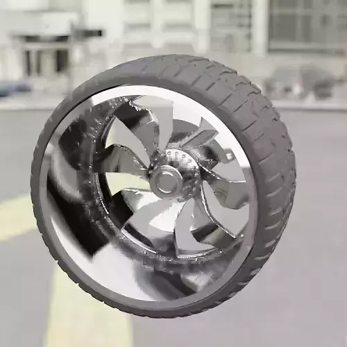WHEEL FOR CUSTOM TRUCK 19M-R4 FRONT AND DOUBLED BACK 3D print model