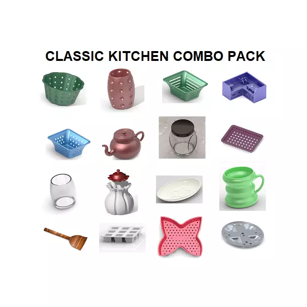 CLASSIC KITCHEN COMBO PACK 3D Model Collection_0