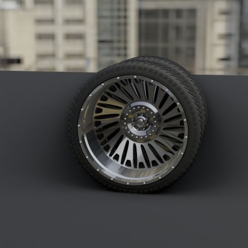 WHEEL FOR CUSTOM TRUCK 21F FRONT AND DOUBLED BACK 3D print model_5
