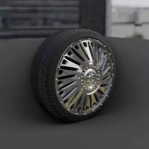 WHEEL FOR CUSTOM TRUCK 21F FRONT AND DOUBLED BACK 3D print model_0
