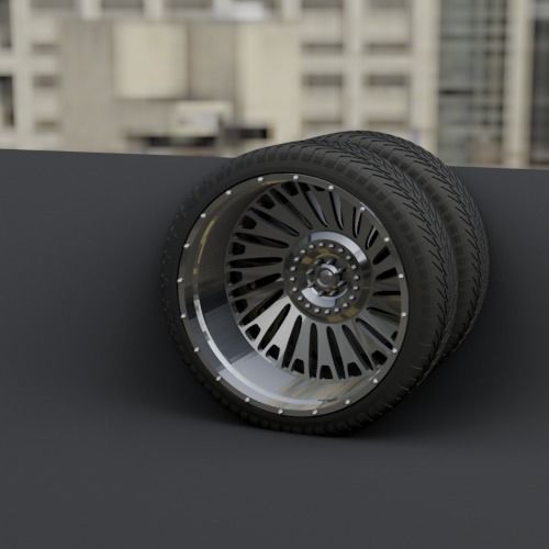 WHEEL FOR CUSTOM TRUCK 21F FRONT AND DOUBLED BACK 3D print model_6