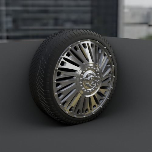 WHEEL FOR CUSTOM TRUCK 21F FRONT AND DOUBLED BACK 3D print model_1