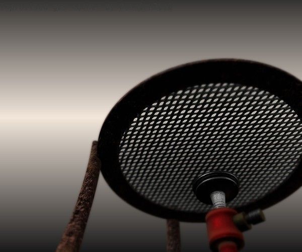 Gas Cooker Made Of Scrap And Duct Tape Low-poly 3D model_9