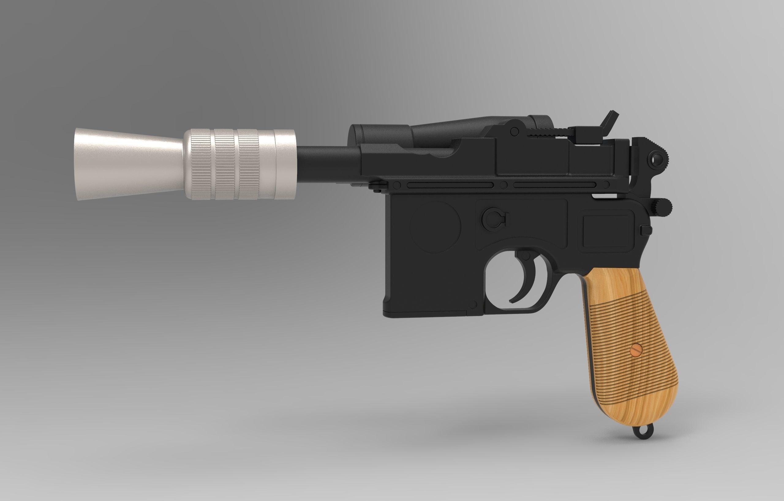 Lukes Blaster DL-44 3D model_7