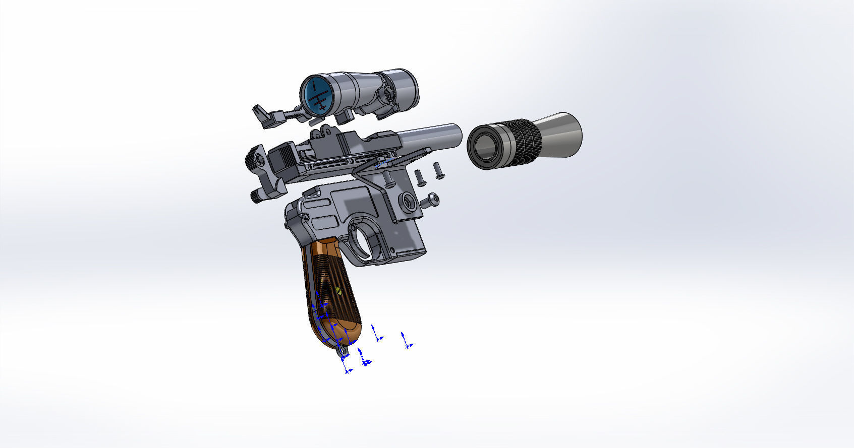 Lukes Blaster DL-44 3D model_20