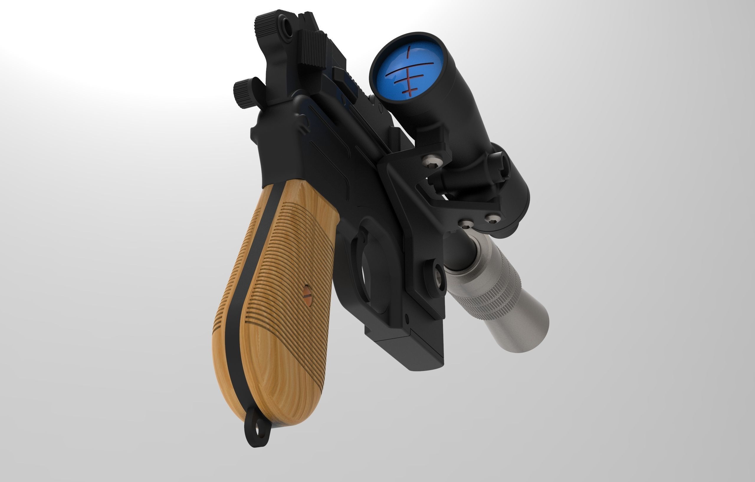 Lukes Blaster DL-44 3D model_17