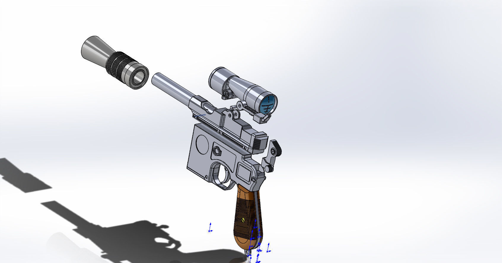 Lukes Blaster DL-44 3D model_19