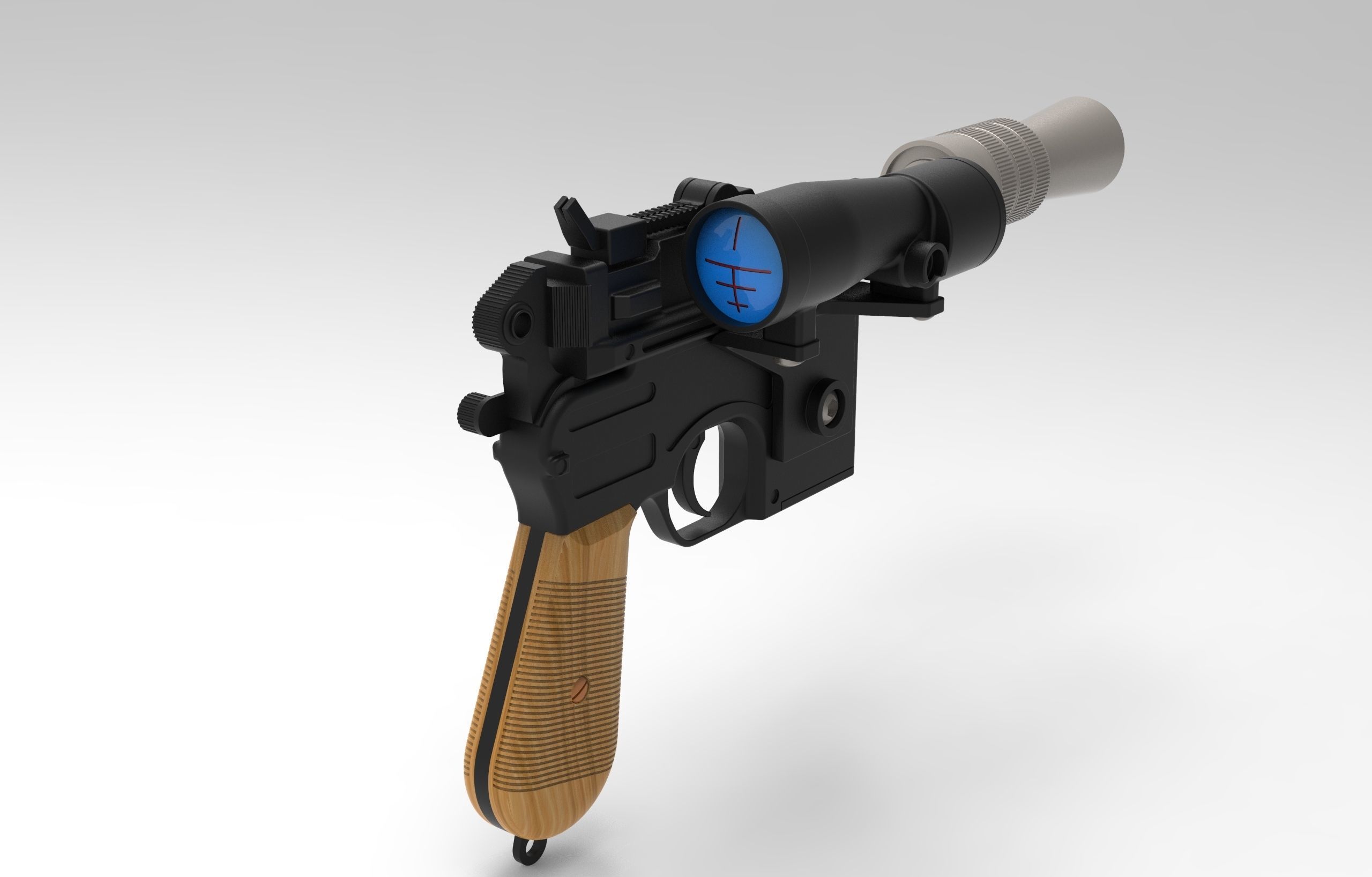 Lukes Blaster DL-44 3D model_11