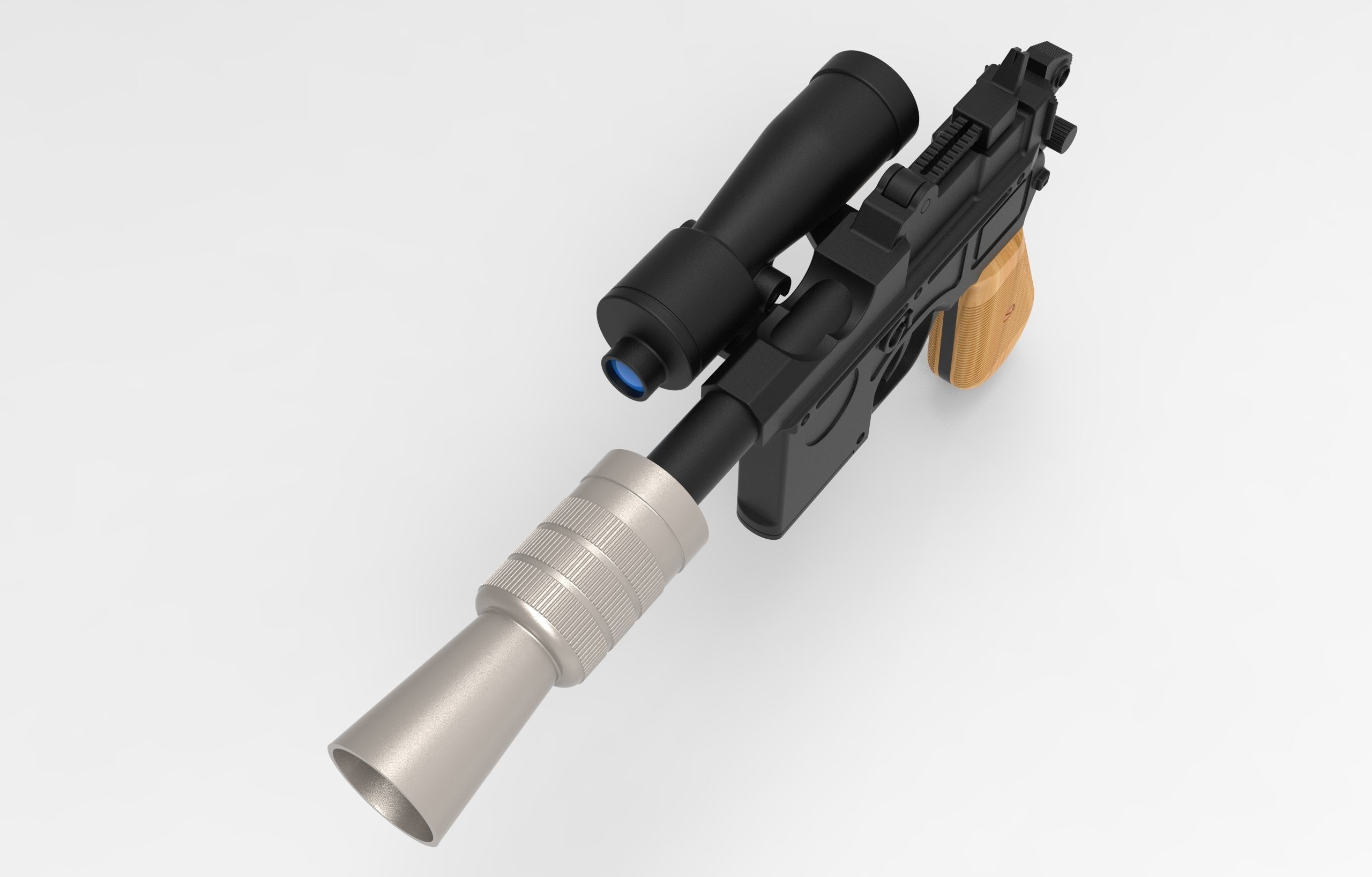 Lukes Blaster DL-44 3D model_14