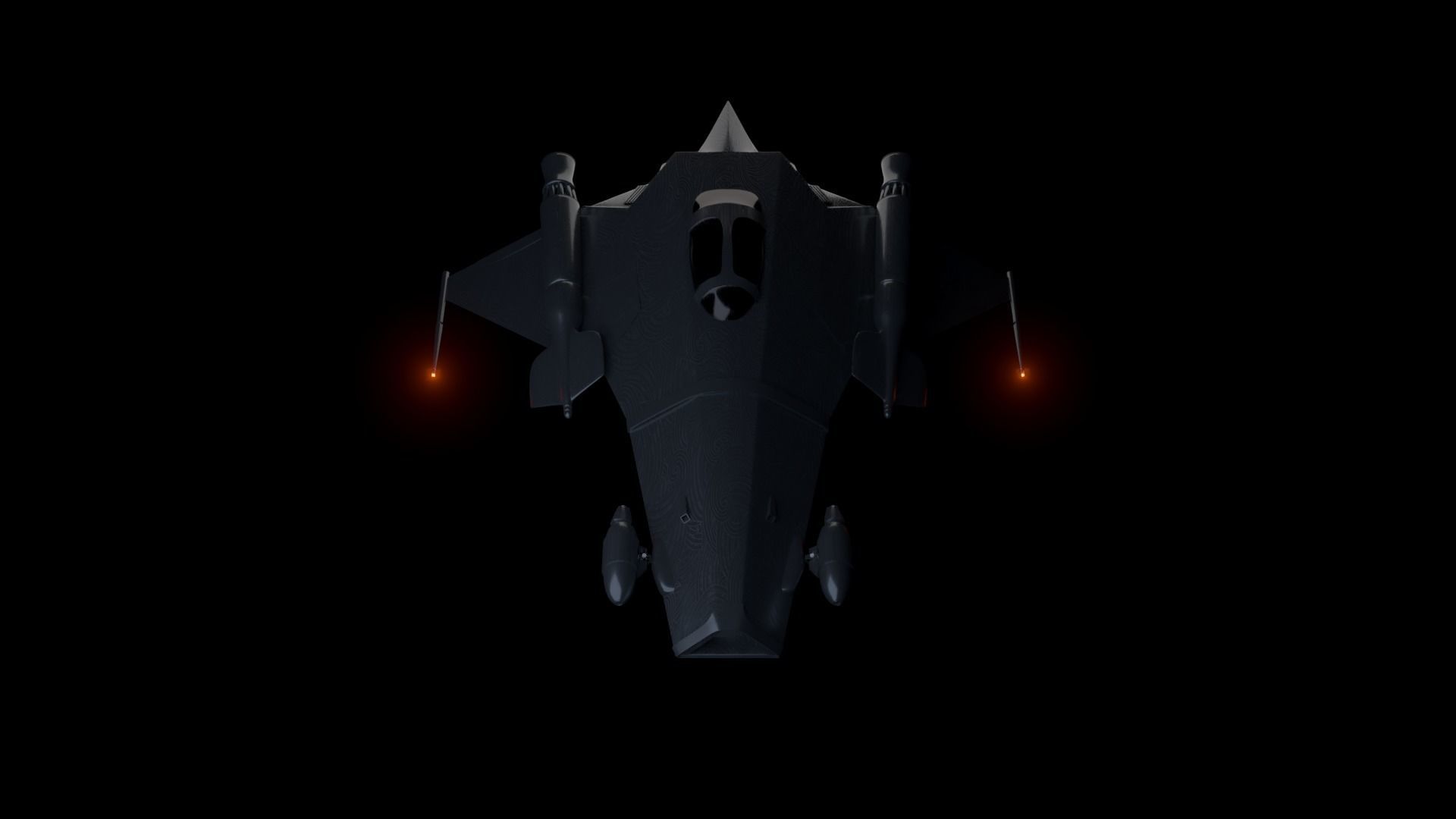 Fighter jet 3D model_3