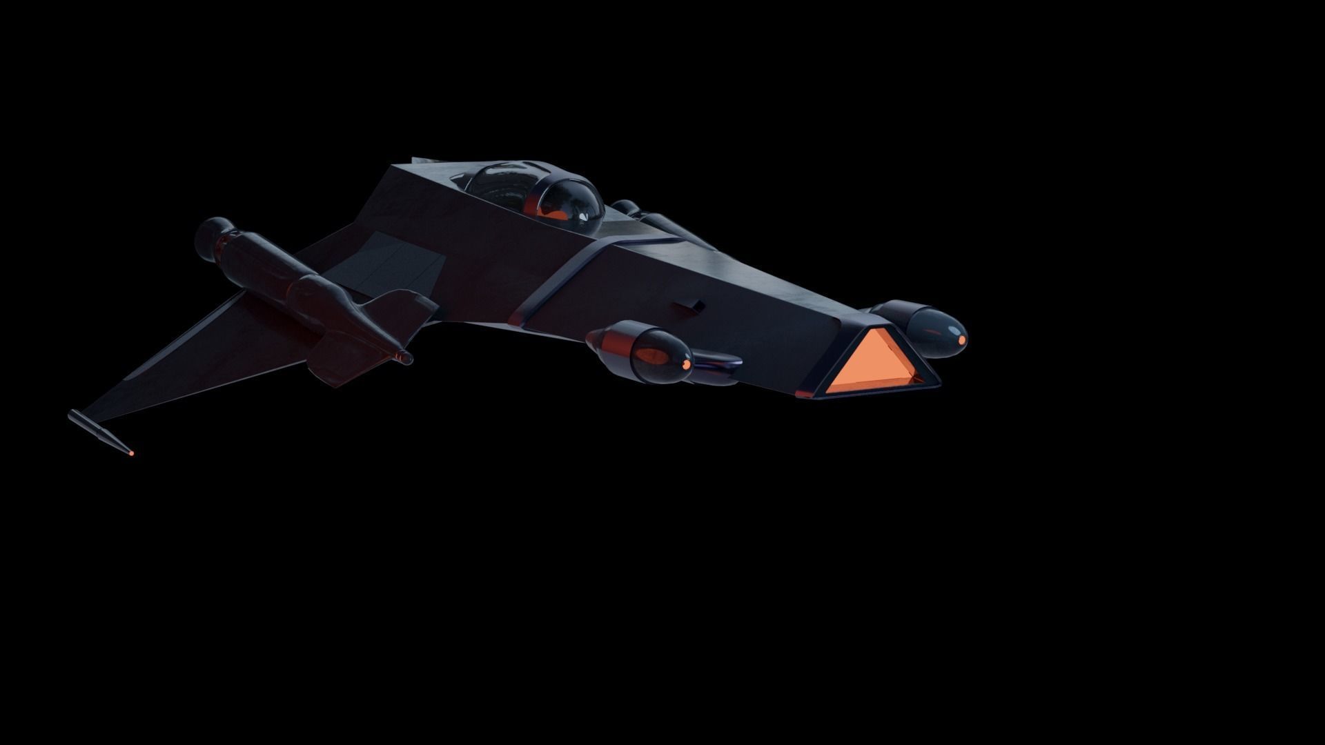 Fighter jet 3D model_1