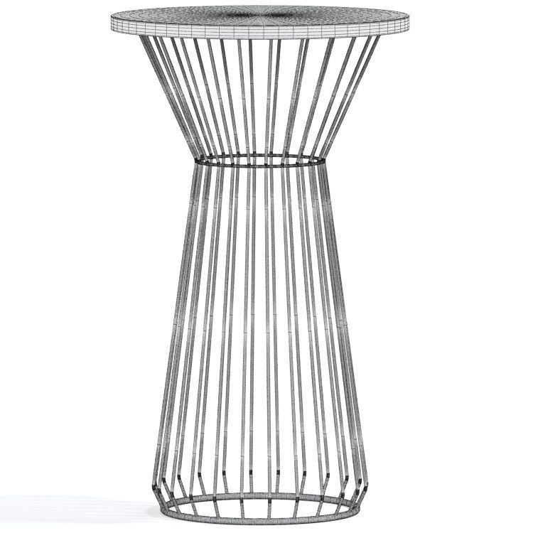 Lily Bar Stool Table 3D model_5