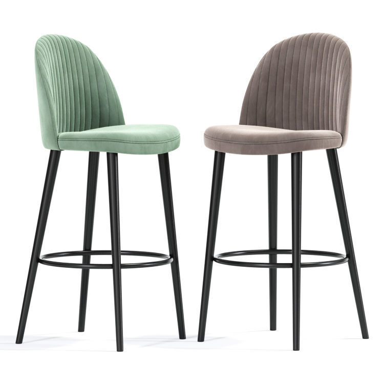 Lily Bar Stool Table 3D model_2