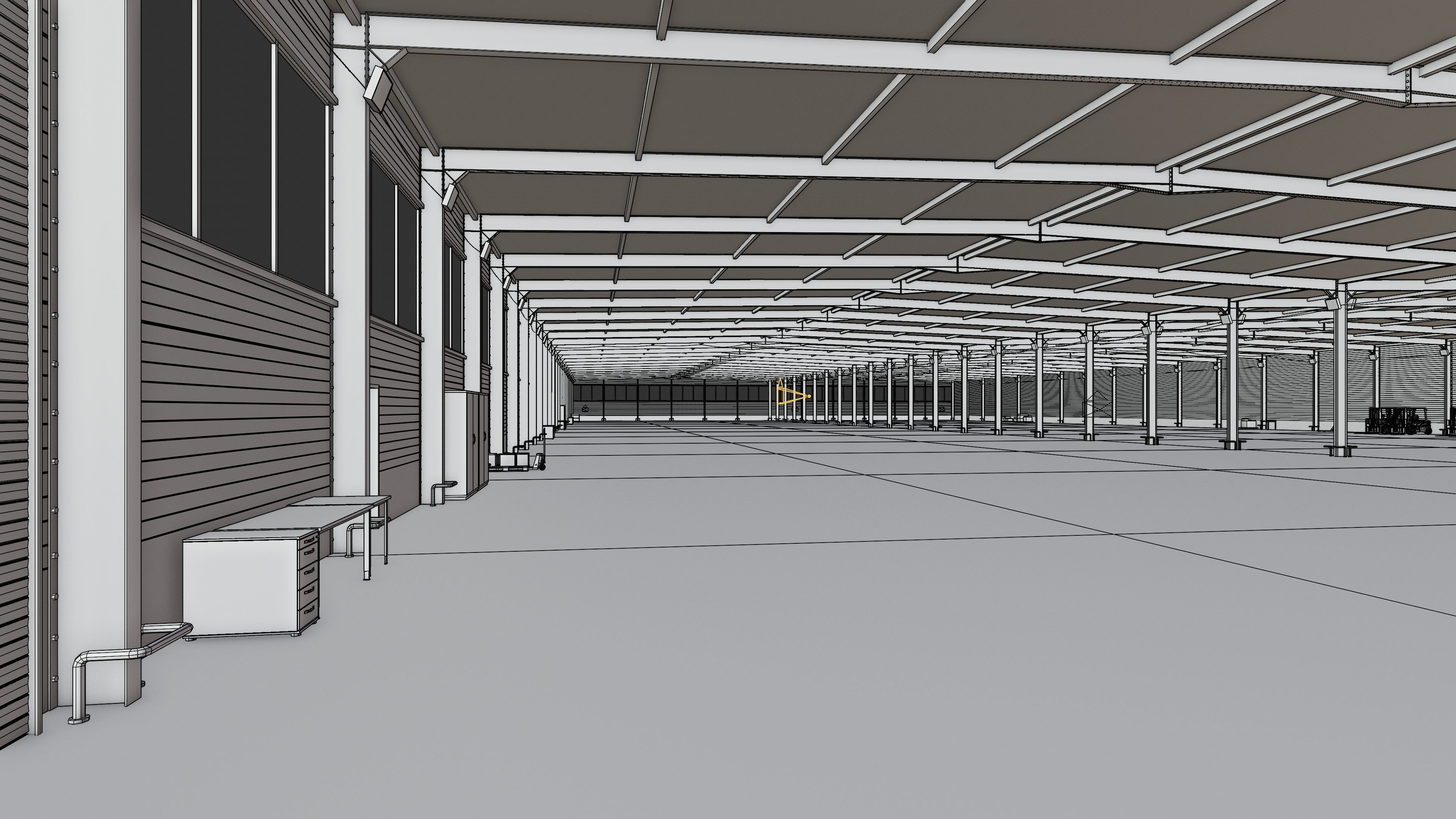 Warehouse Interior 5c Low-poly 3D model_10