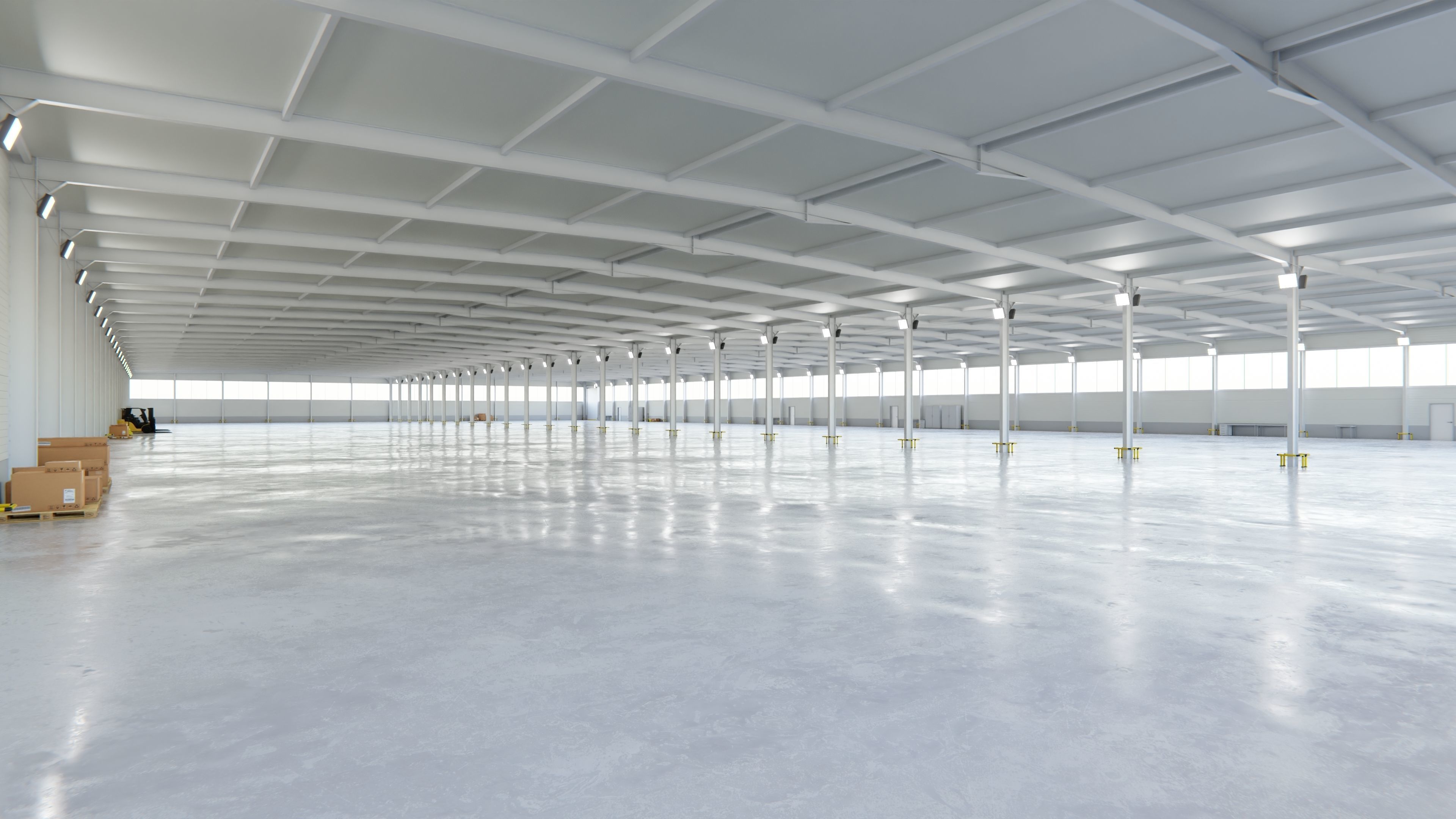 Warehouse Interior 5c Low-poly 3D model_6