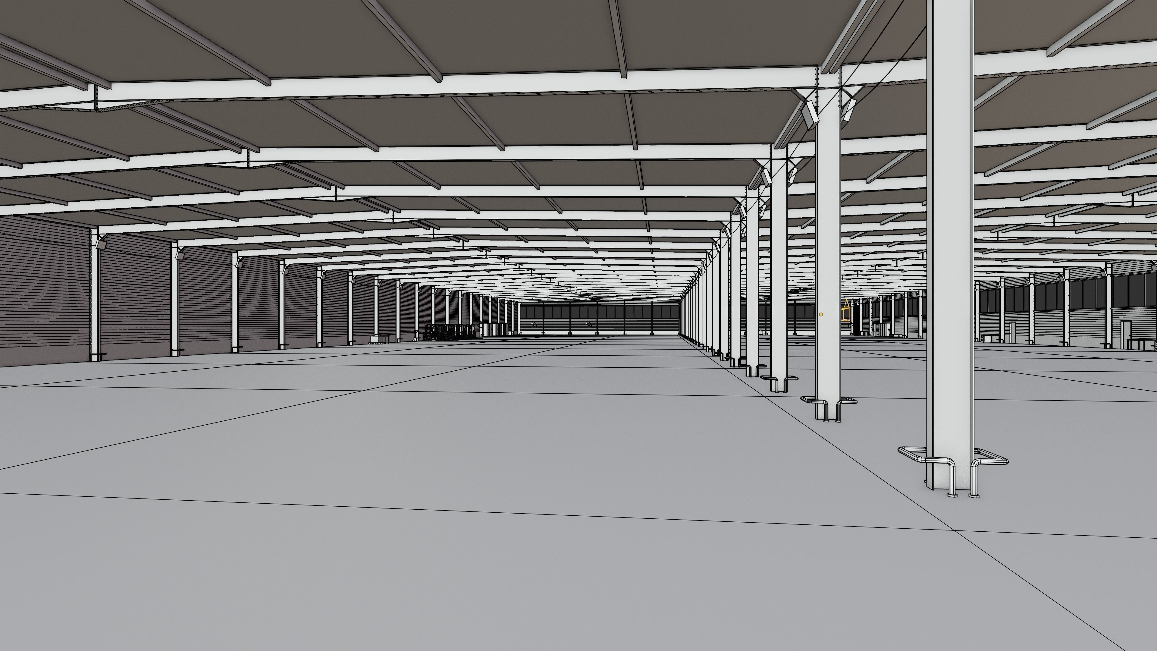 Warehouse Interior 5c Low-poly 3D model_18