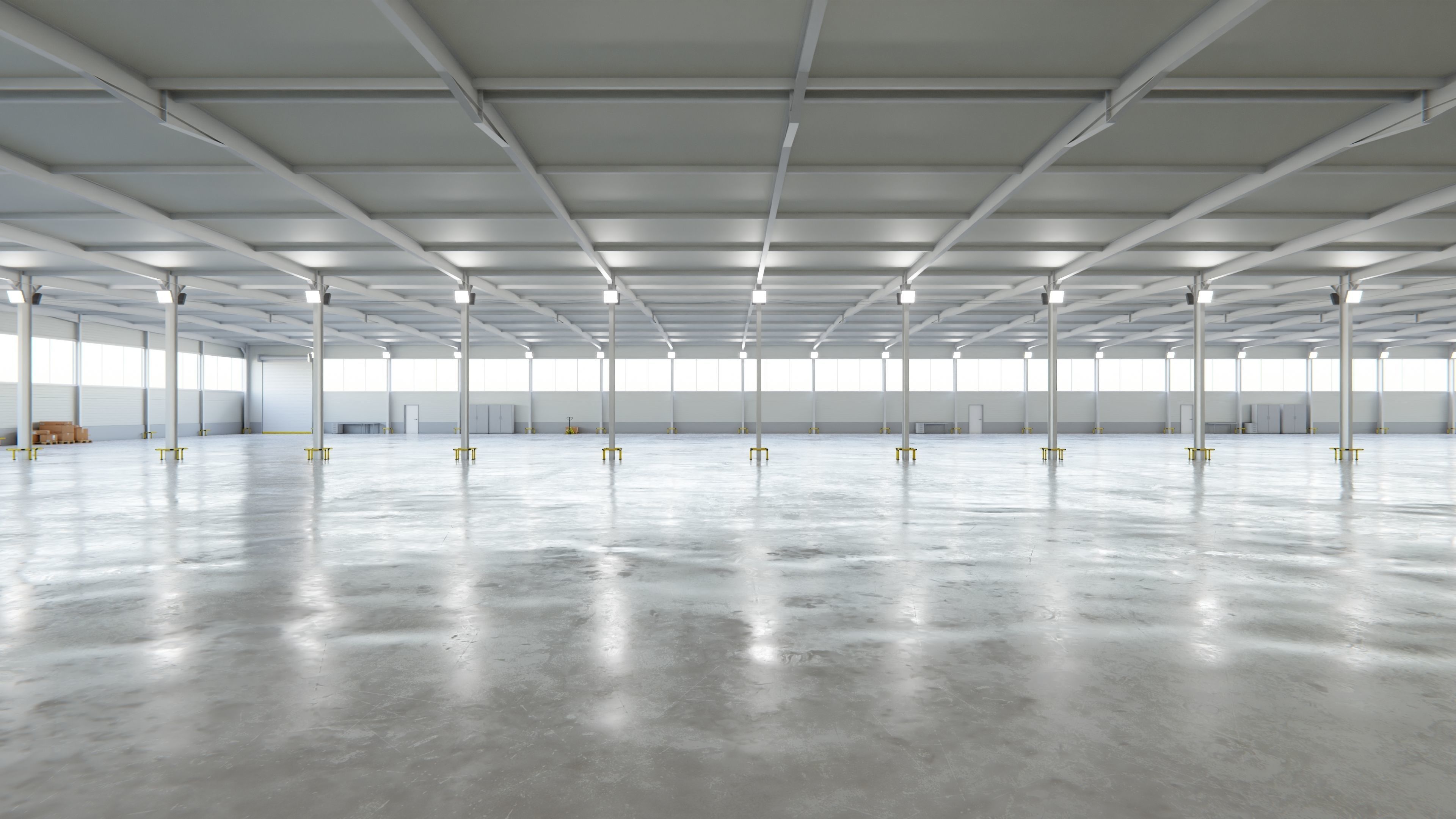 Warehouse Interior 5c Low-poly 3D model_5