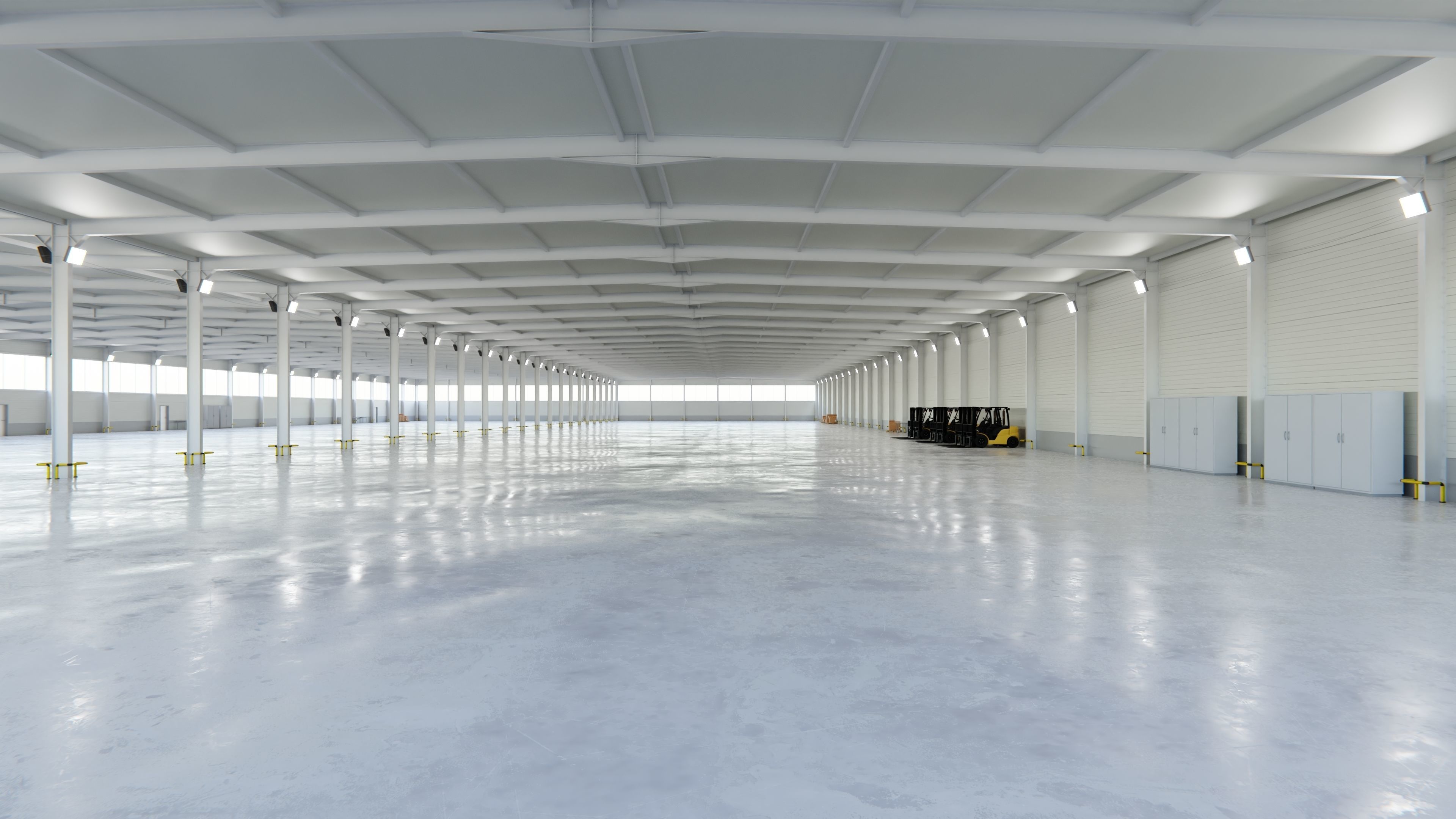 Warehouse Interior 5c Low-poly 3D model_3