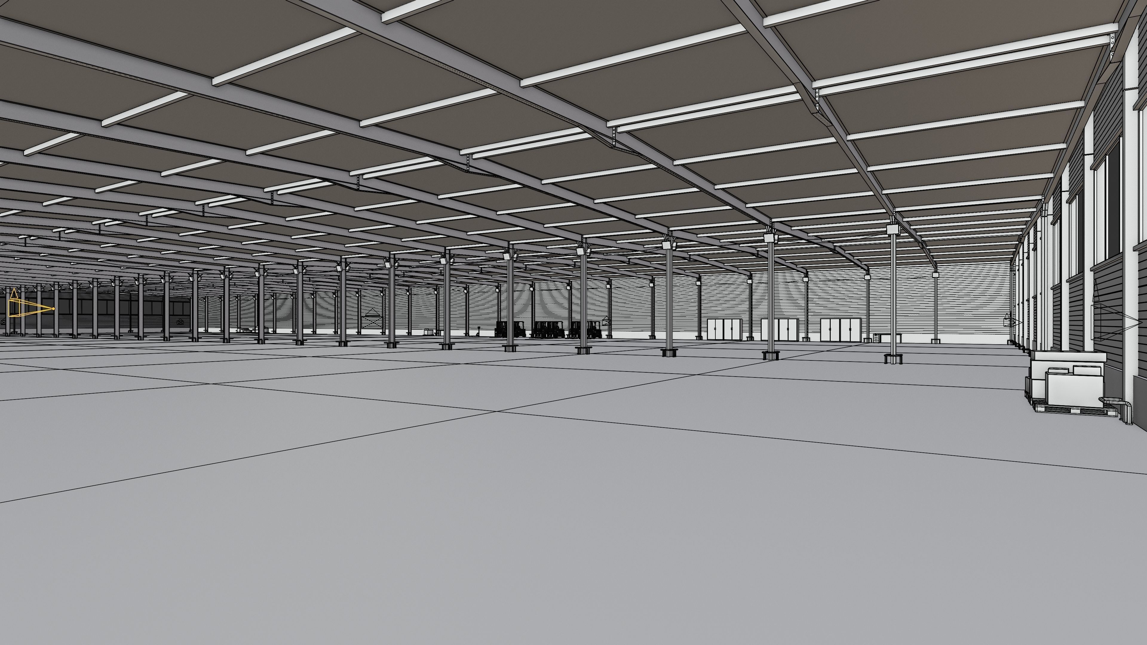 Warehouse Interior 5c Low-poly 3D model_12