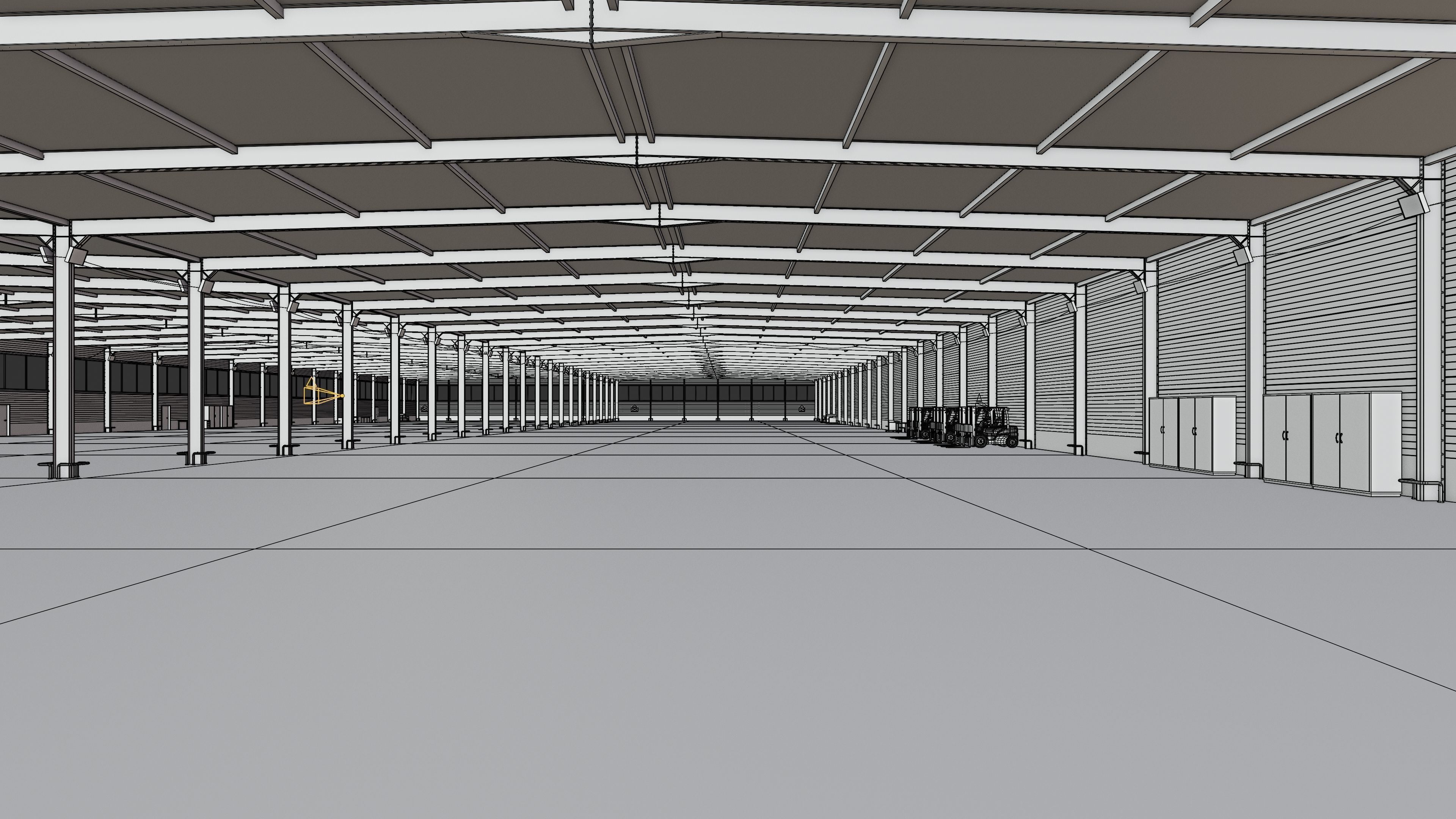 Warehouse Interior 5c Low-poly 3D model_14