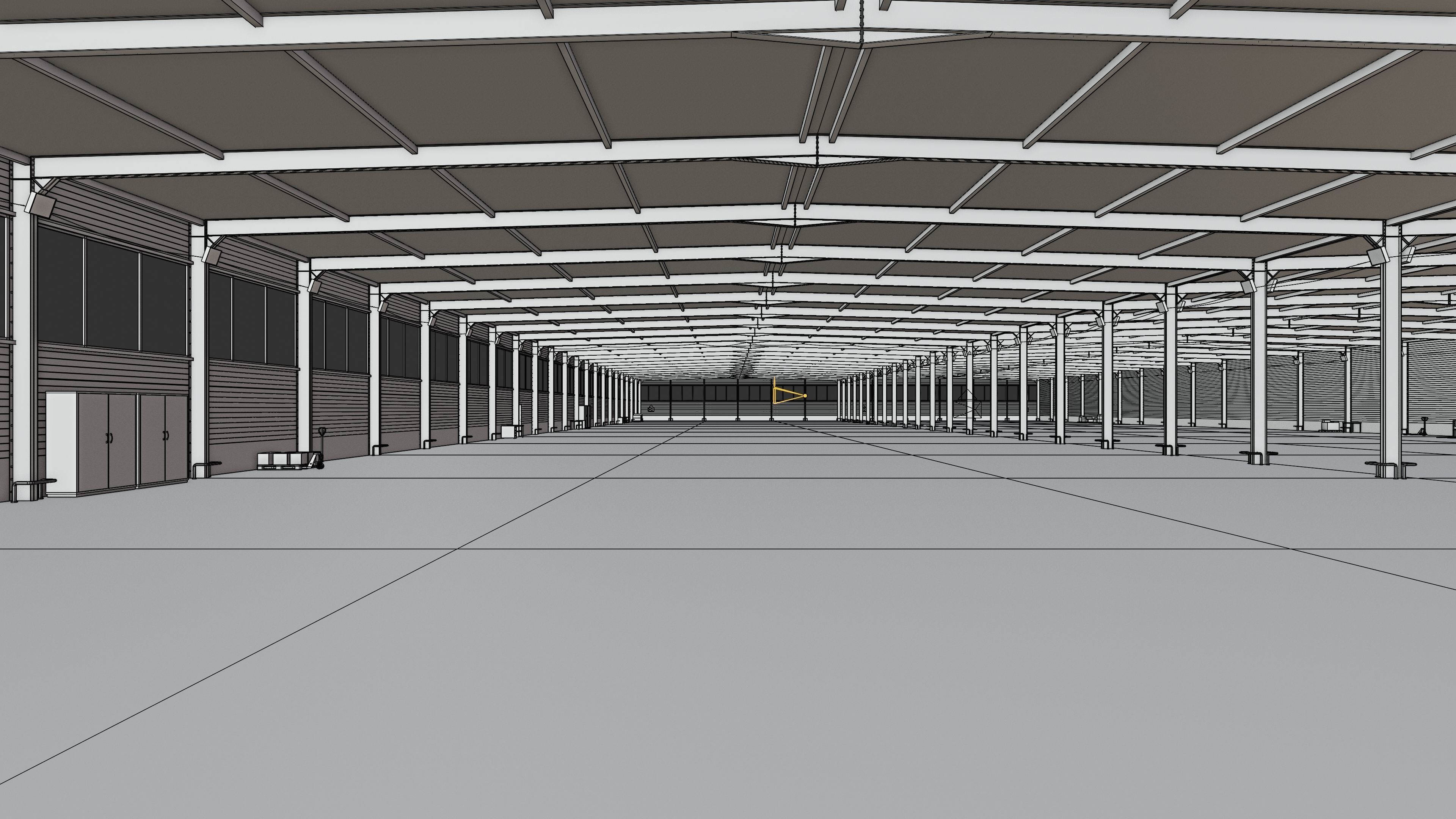 Warehouse Interior 5c Low-poly 3D model_13