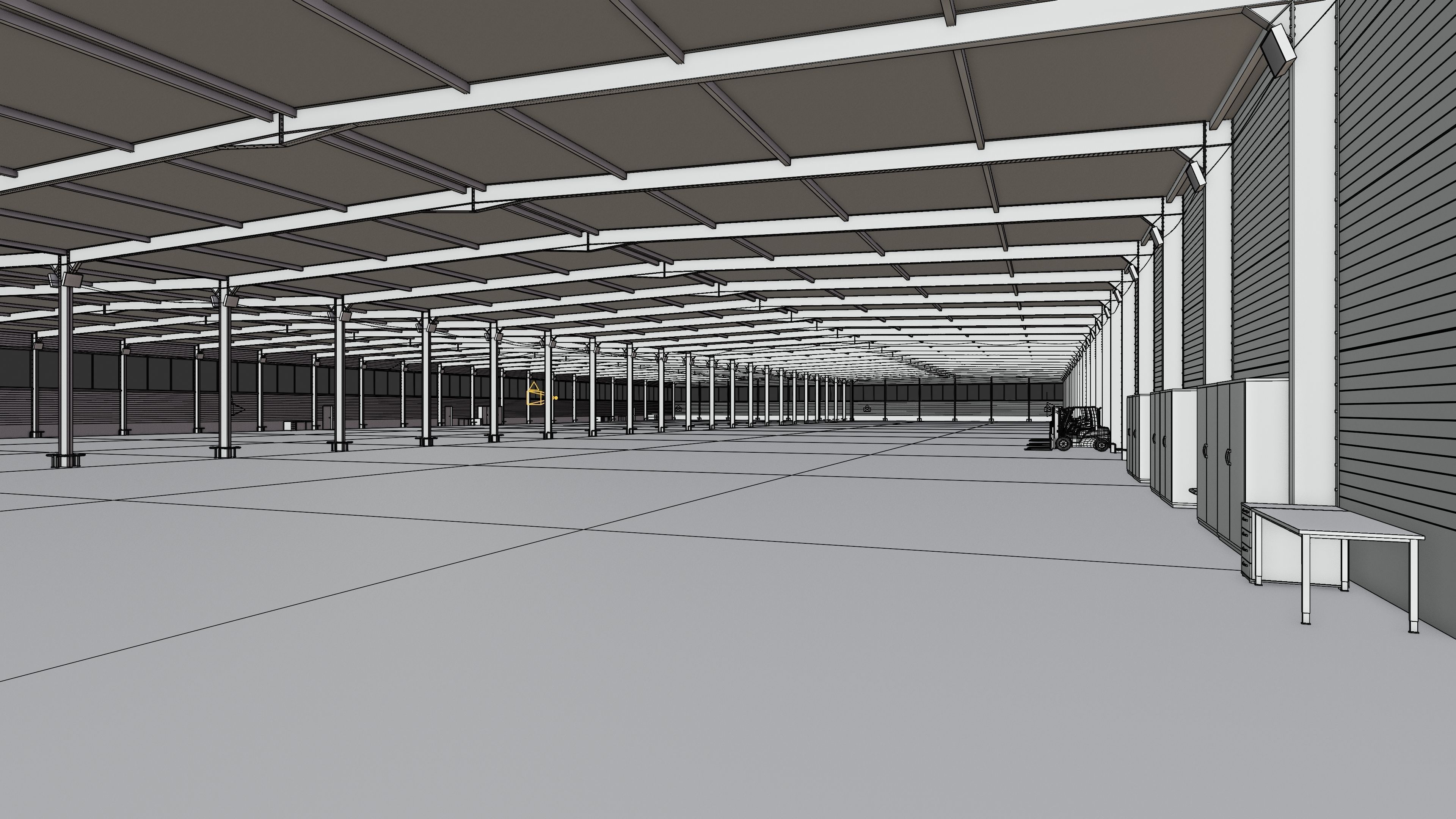 Warehouse Interior 5c Low-poly 3D model_15