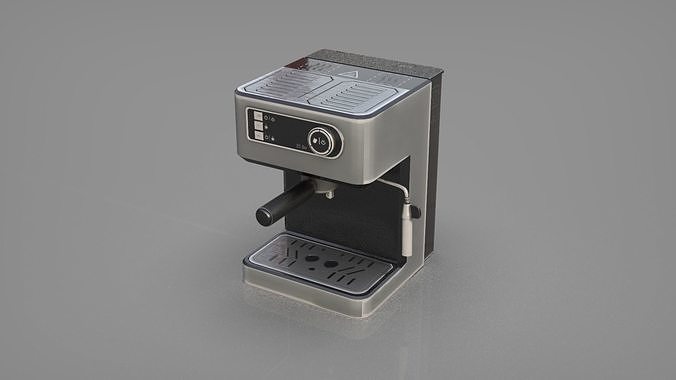 COFFEE MAKER Low-poly 3D model 6