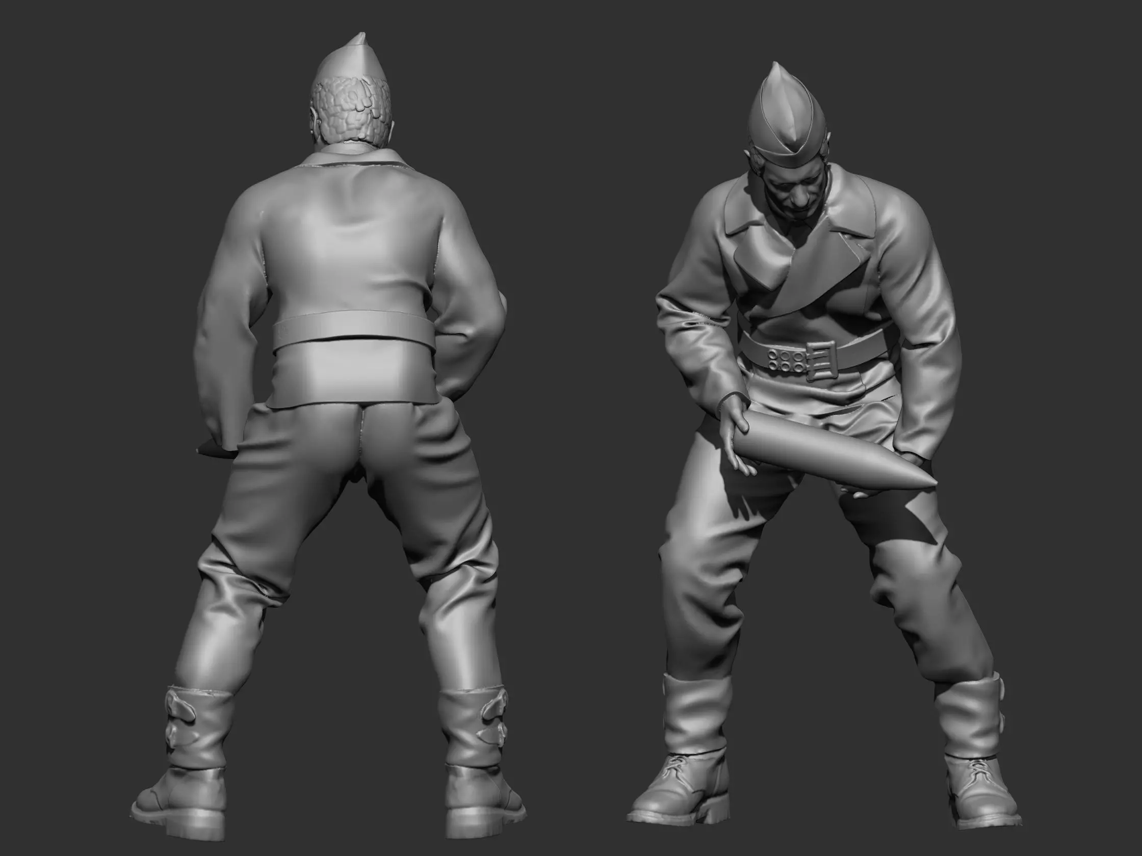 German tank creww 3D print model_0