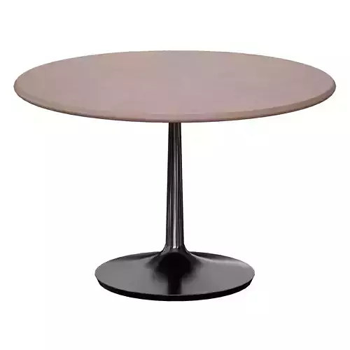 Nero 48 Concrete Dining Table with Matte Black Base