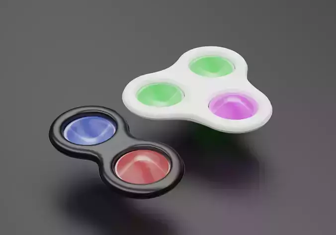 Simple - Dimple 3d model Low-poly 3D model