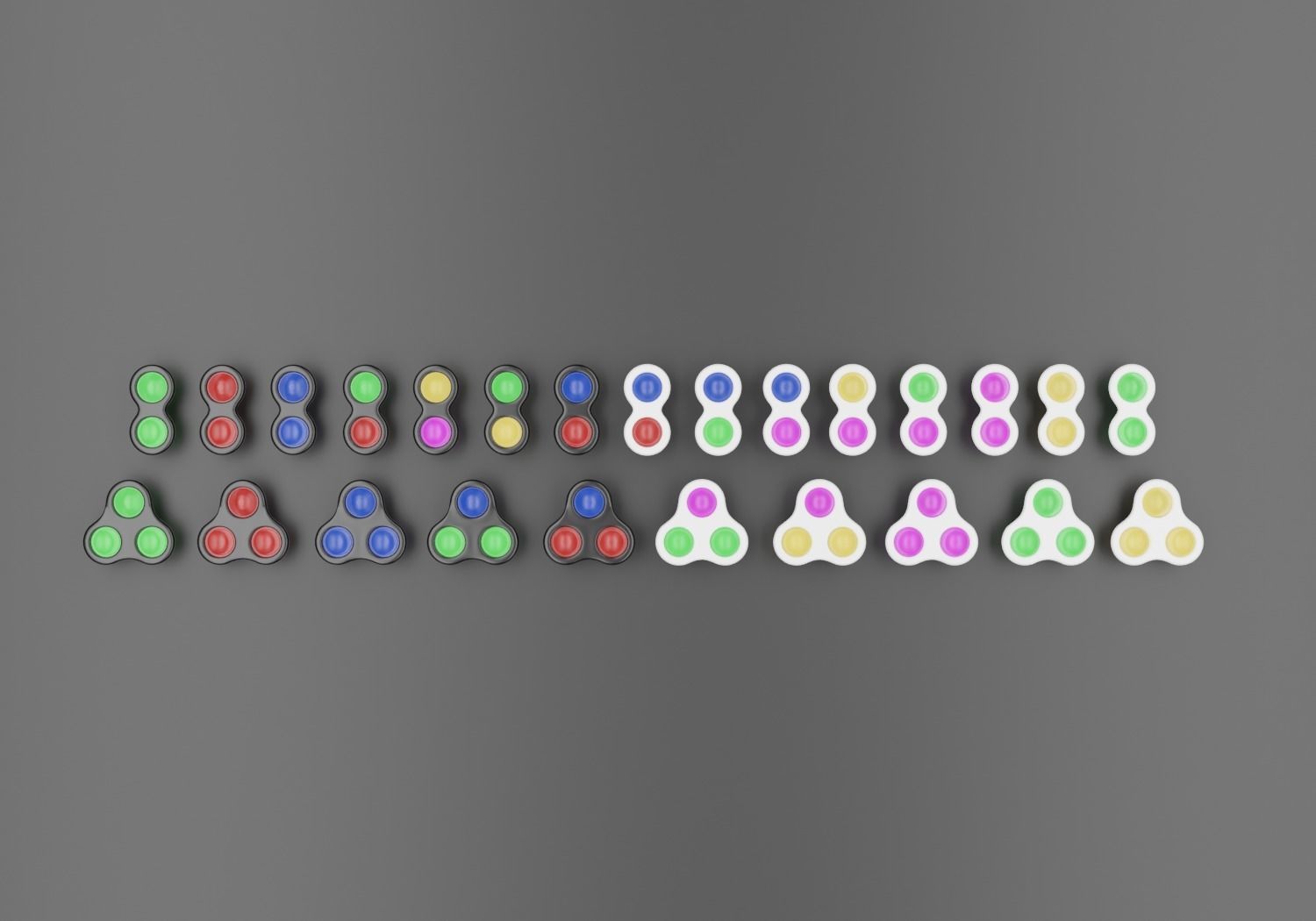 Simple - Dimple 3d model Low-poly 3D model_2