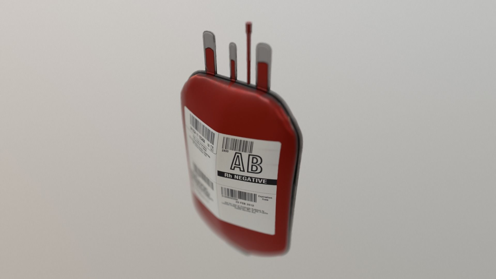 Blood Bag Game Ready Low-poly 3D model_14