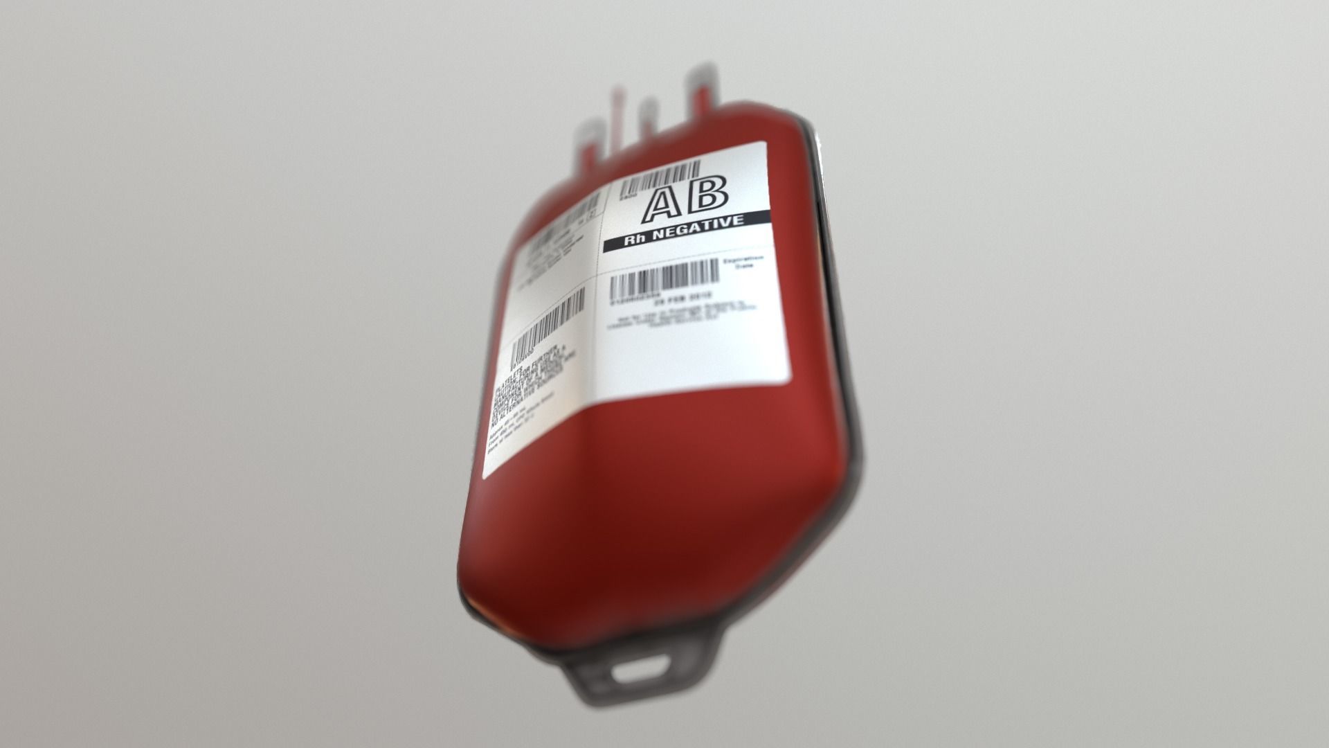 Blood Bag Game Ready Low-poly 3D model_5