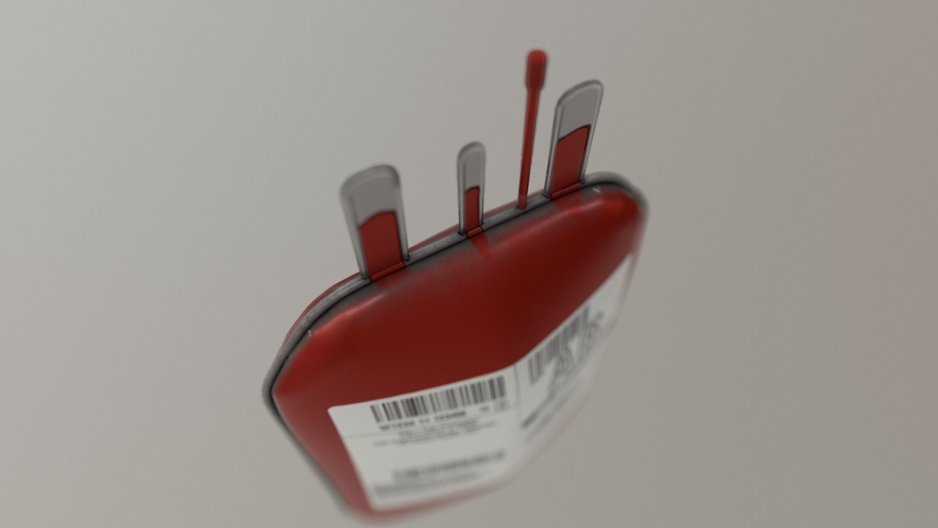 Blood Bag Game Ready Low-poly 3D model_11