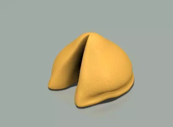 Fortune Cookie 3D model_0