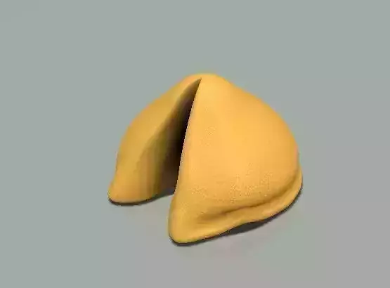 Fortune Cookie 3D model