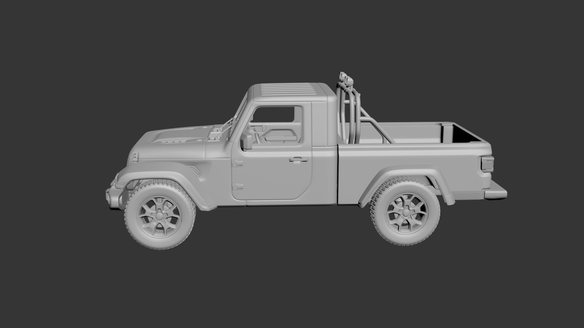 Jeep Gladiator Two-Door 3D print model_1