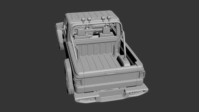 Jeep Gladiator Two-Door 3D print model 4