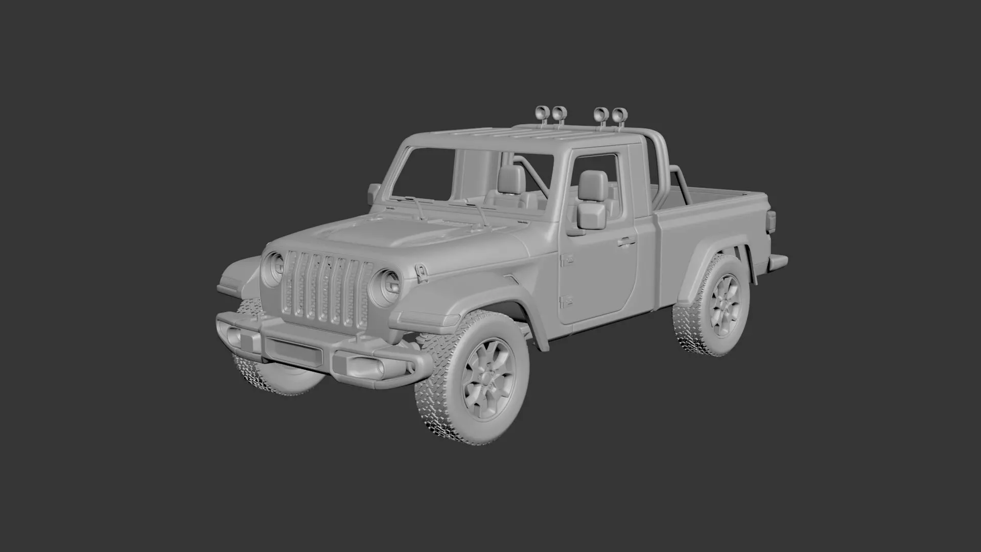 Jeep Gladiator Two-Door 3D print model_0