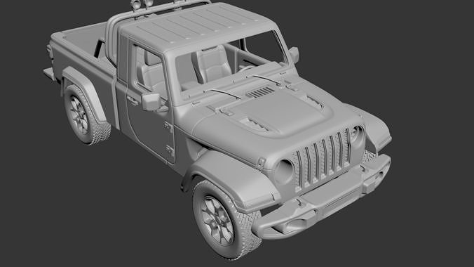 Jeep Gladiator Two-Door 3D print model 7