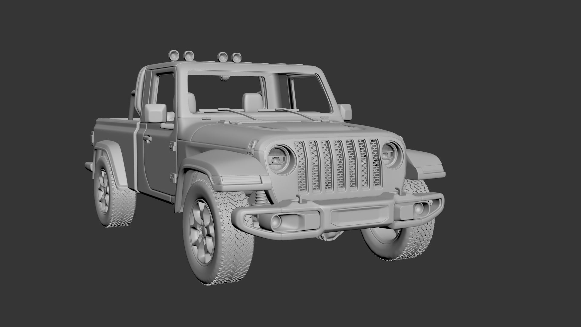 Jeep Gladiator Two-Door 3D print model_7