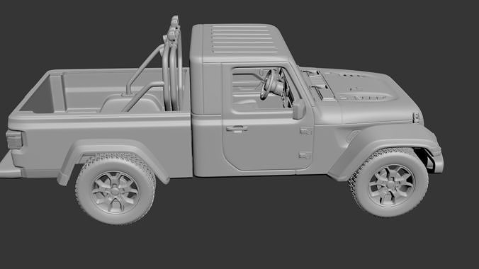 Jeep Gladiator Two-Door 3D print model 6
