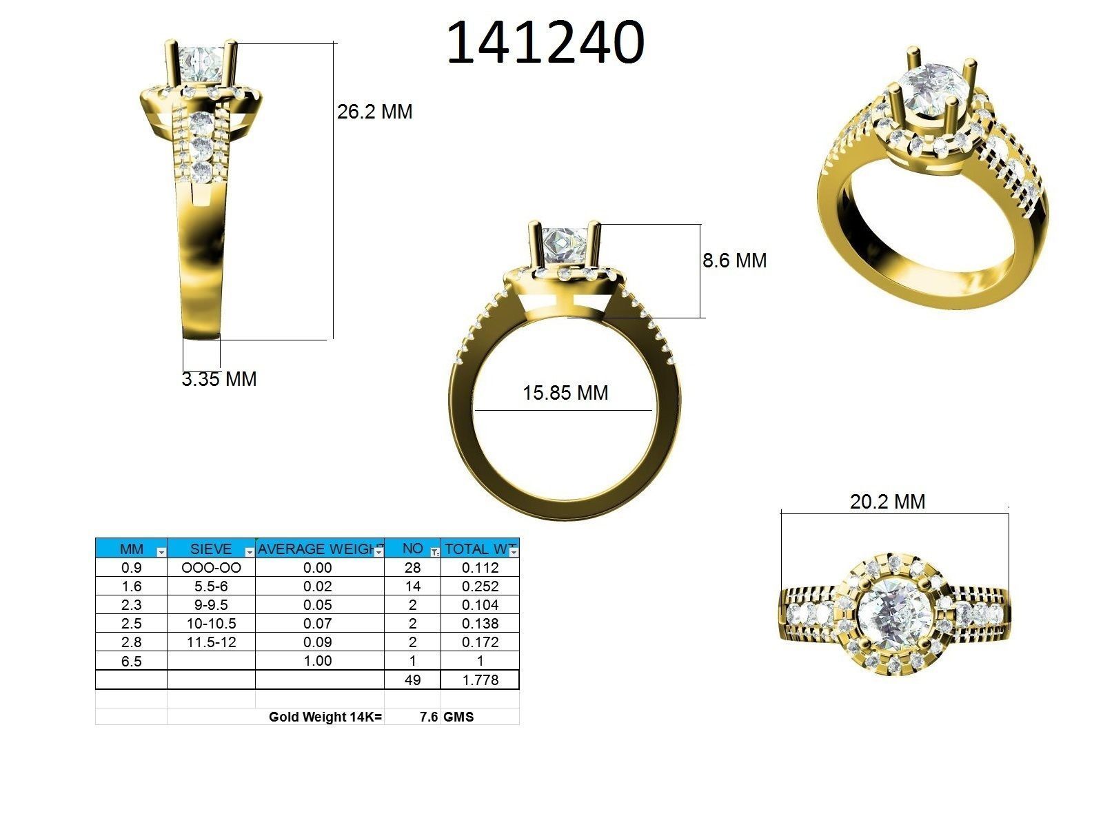 Ring - 141240 3D print model_12