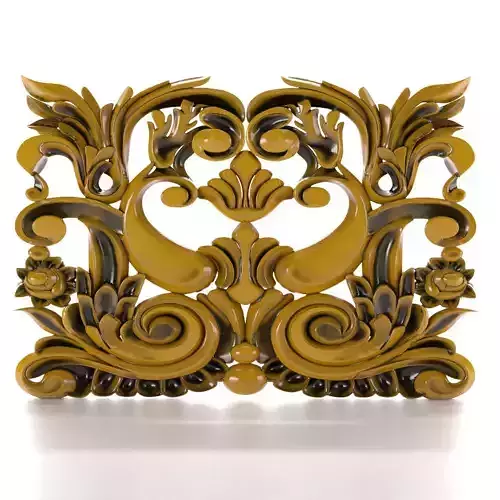 Ornaments02 golden ornate piece of art